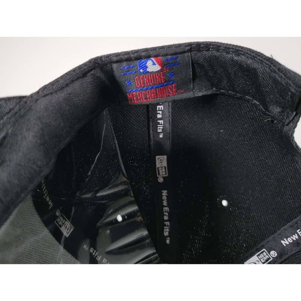 New York Yankees New Era Adjustable Snapback Hat Bold White Logo Baseball Cap - Picture 8 of 8
